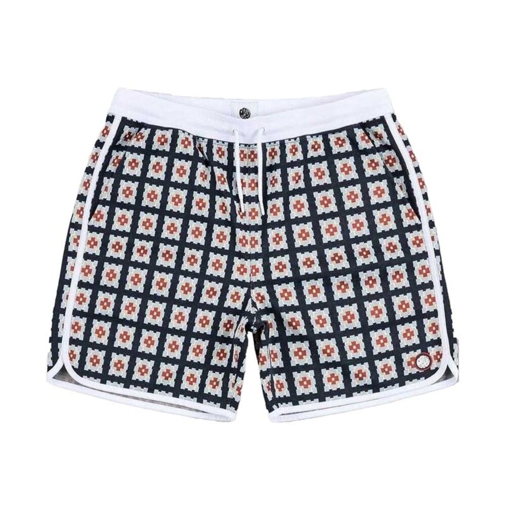Pretty Green Mens Timperley Geo Sweat Shorts / Multicolored